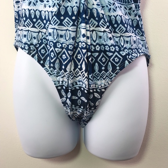 Jantzen Blue Gem One Piece Halter Swim Suit 369-4 - Picture 3 of 5